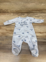 Carter's Baby Brother Blanket Sleeper Blue sz Preemie