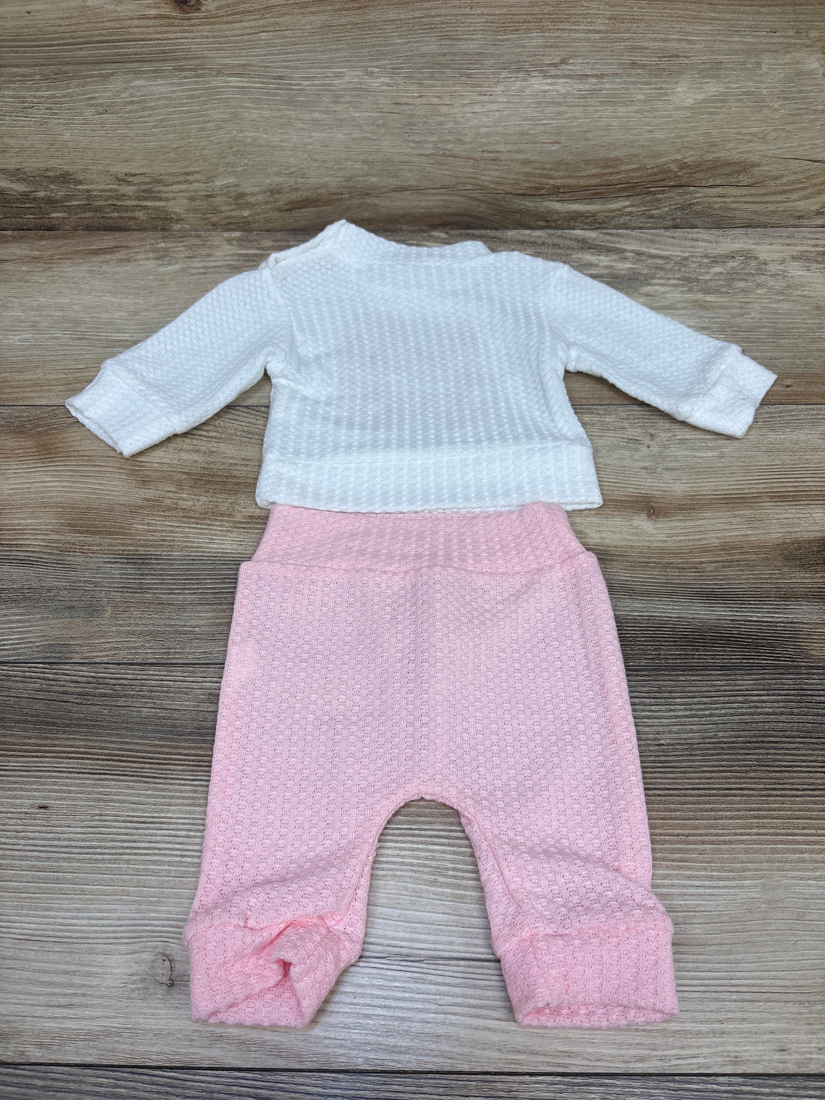 Shein Hello World 2pc Knit Sweater & Pants Set White sz 0-1m