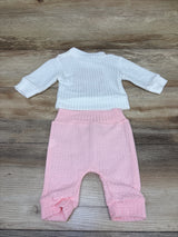 Shein Hello World 2pc Knit Sweater & Pants Set White sz 0-1m
