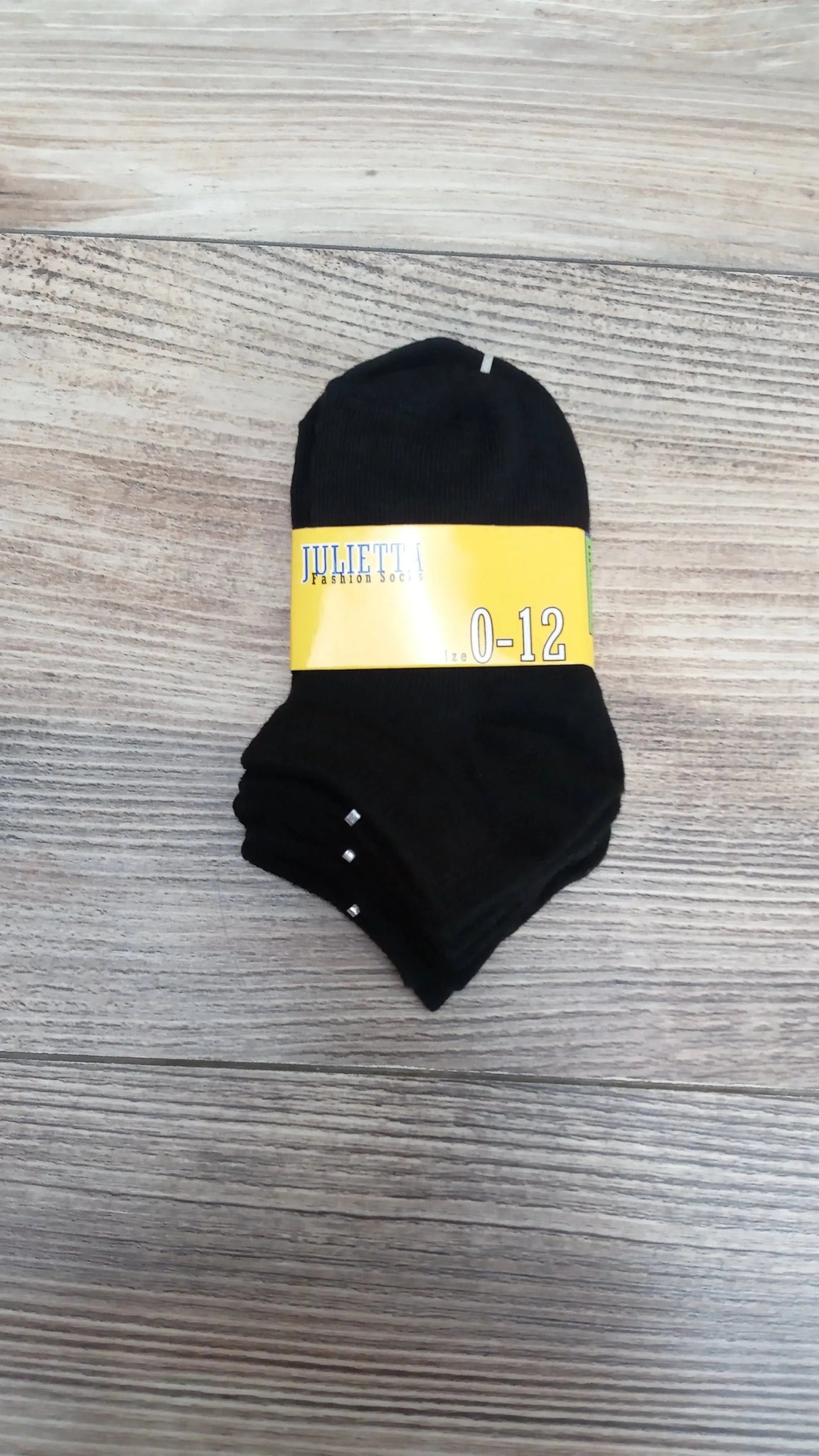 NEW Julietta 3pk Solid Socks Black sz 0-12