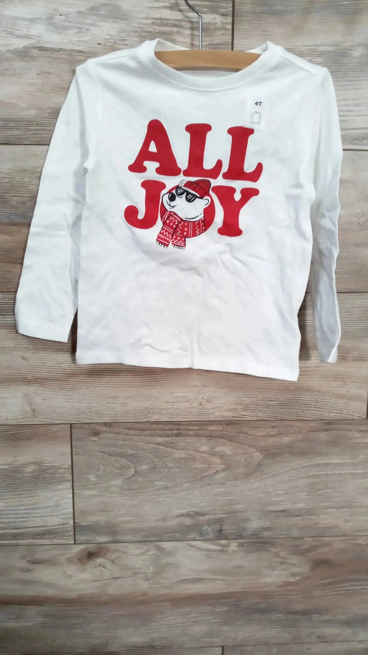 NEW Old Navy All Joy Shirt White sz 4T