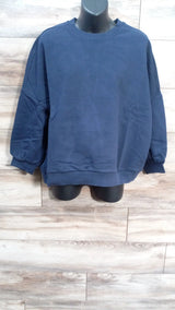 NEW Gap Maternity Crewneck Navy Sweatshirt sz Large