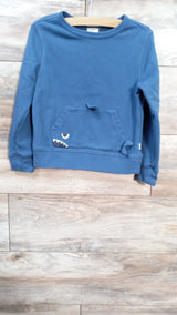 Baby Gap Shark Pocket Sweatshirt Blue sz 5T