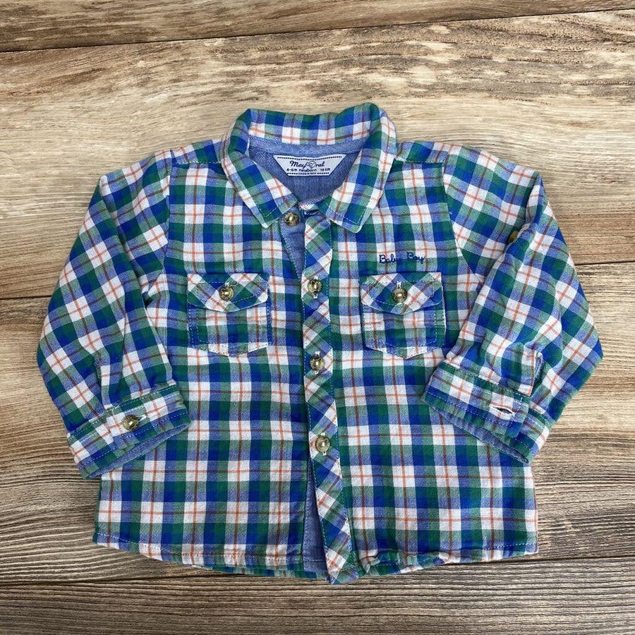 Mayoral Button Up SS Shirt Sz 3-6m - Me 'n Mommy To Be