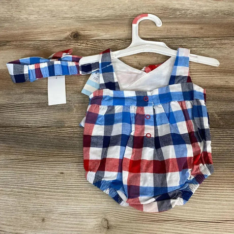 NEW Cat & Jack Plaid Romper Set sz NB - Me 'n Mommy To Be