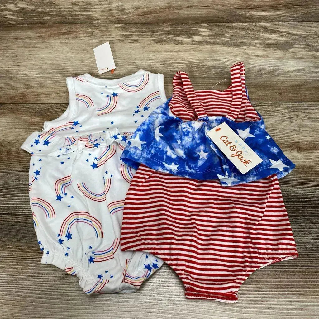 NEW Cat & Jack Baby Rainbow Romper sz 0-3m - Me 'n Mommy To Be