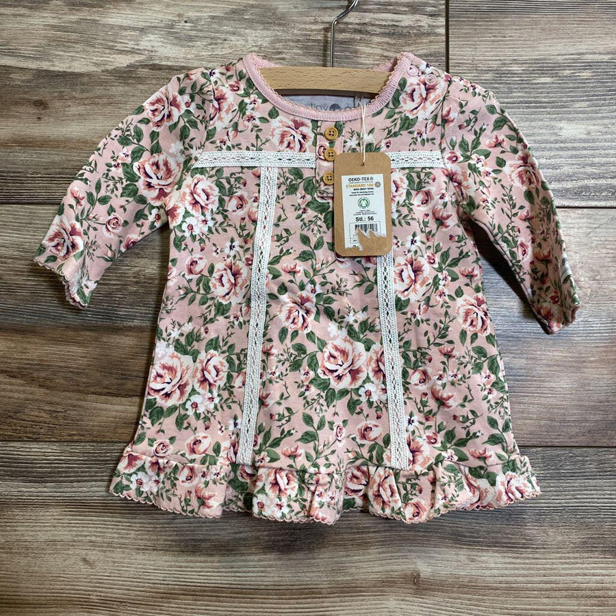 NEW Tiny One Organic Floral Dress sz 3M - Me 'n Mommy To Be