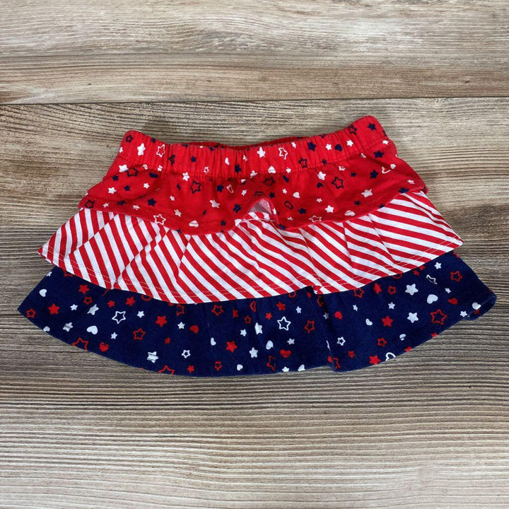 Tiered Stars & Stripes Skirt sz 0-3m - Me 'n Mommy To Be