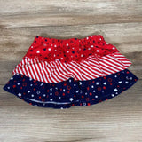 Tiered Stars & Stripes Skirt sz 0-3m - Me 'n Mommy To Be