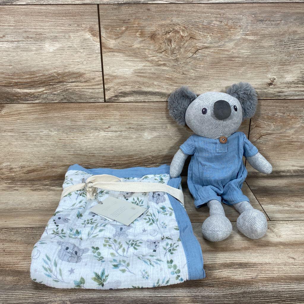 NEW Elegant Baby Koala Organic Muslin Blanket - Me 'n Mommy To Be