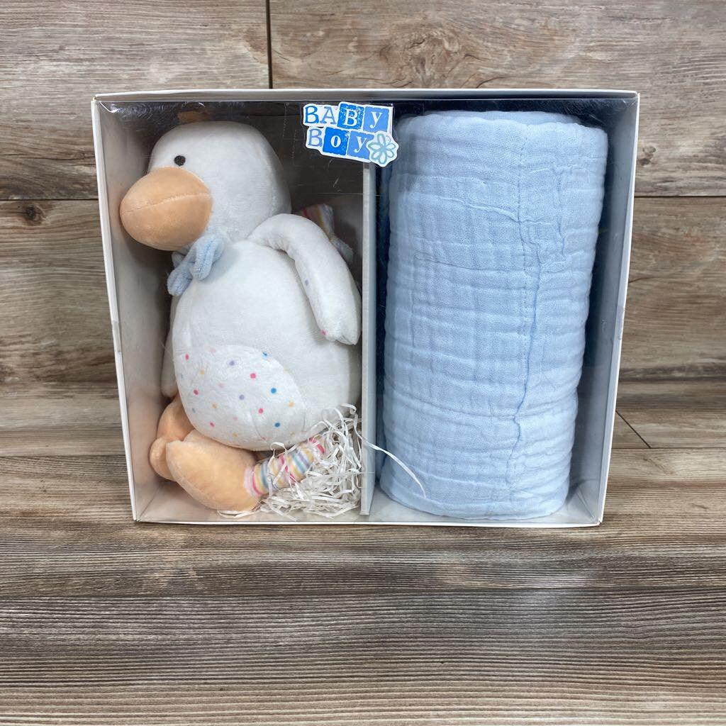 NEW Baby Brielle 2pc Muslin Quilt & Plush Toy Set - Me 'n Mommy To Be