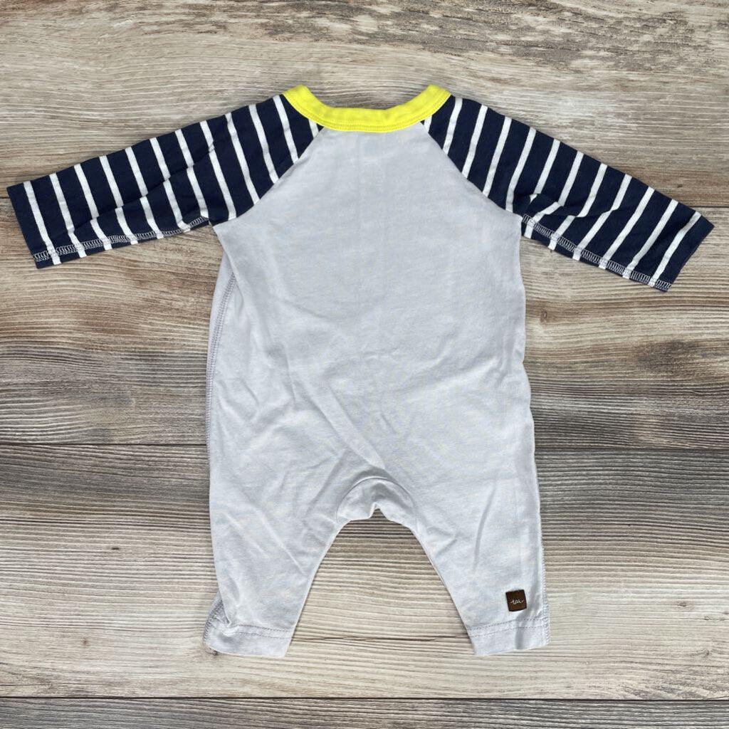 Tea Collection Striped Fish Coverall sz 0-3m - Me 'n Mommy To Be