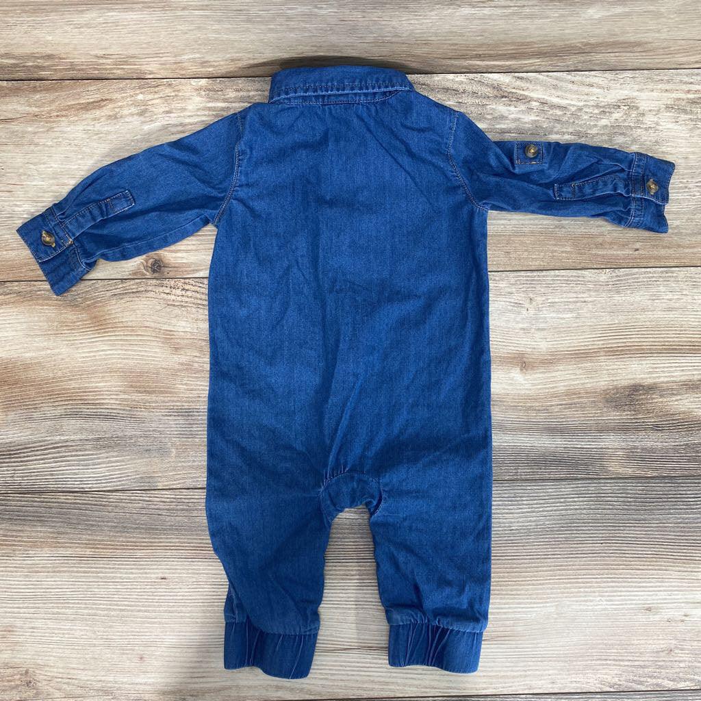 Cat & Jack Chambray Jumpsuit sz 3-6m - Me 'n Mommy To Be