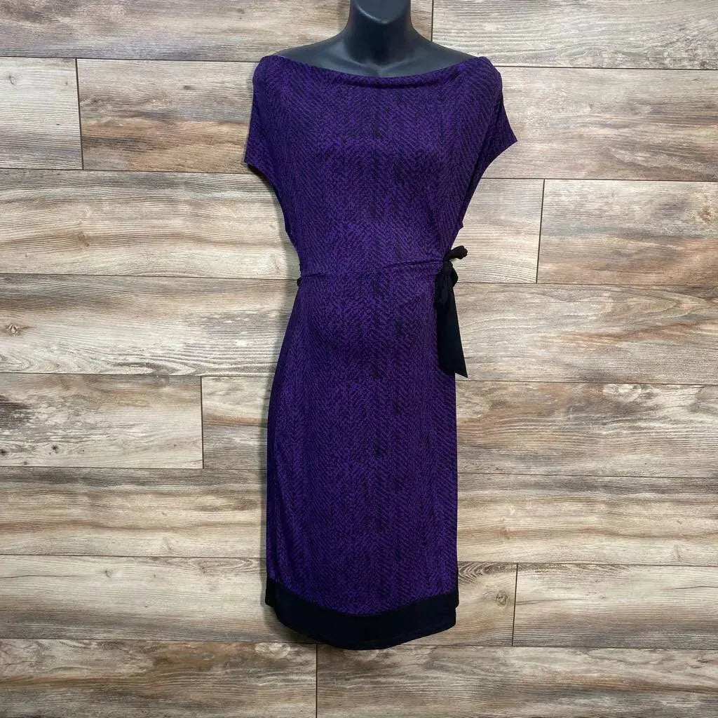 Motherhood Maternity Waist Tie Dress sz Medium - Me 'n Mommy To Be