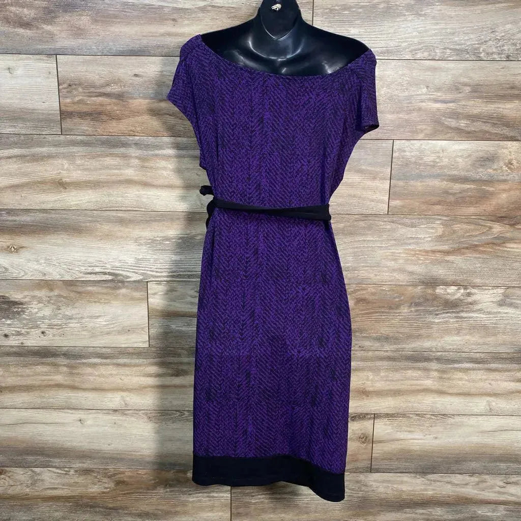 Motherhood Maternity Waist Tie Dress sz Medium - Me 'n Mommy To Be