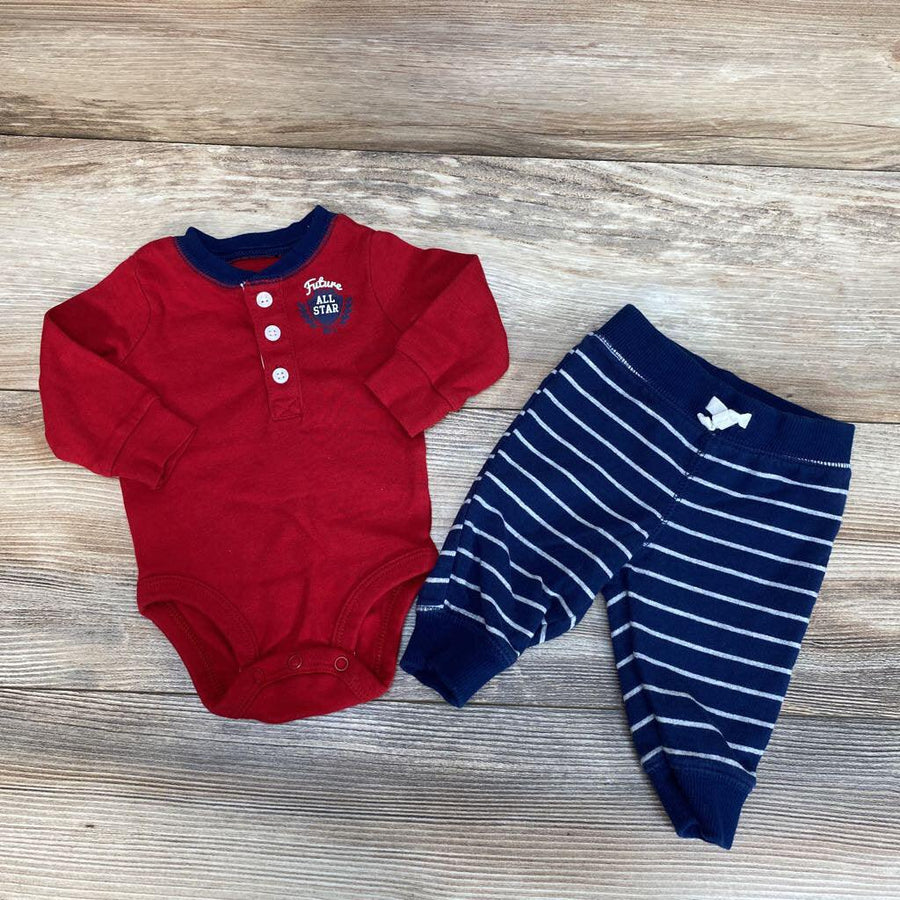 Carter's 2pc Henley All Star Bodysuit & Pants Set sz 3m - Me 'n Mommy To Be