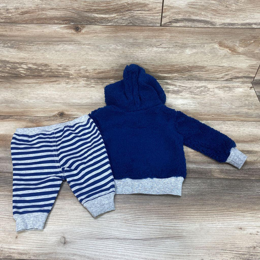NEW Baby Essentials 2pc Sherpa Hoodie & Pants sz 3m - Me 'n Mommy To Be