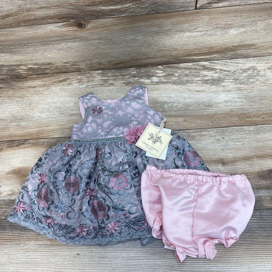 Laura Ashley Embroidered Lace Dress & Bloomers sz 0-3m - Me 'n Mommy To Be
