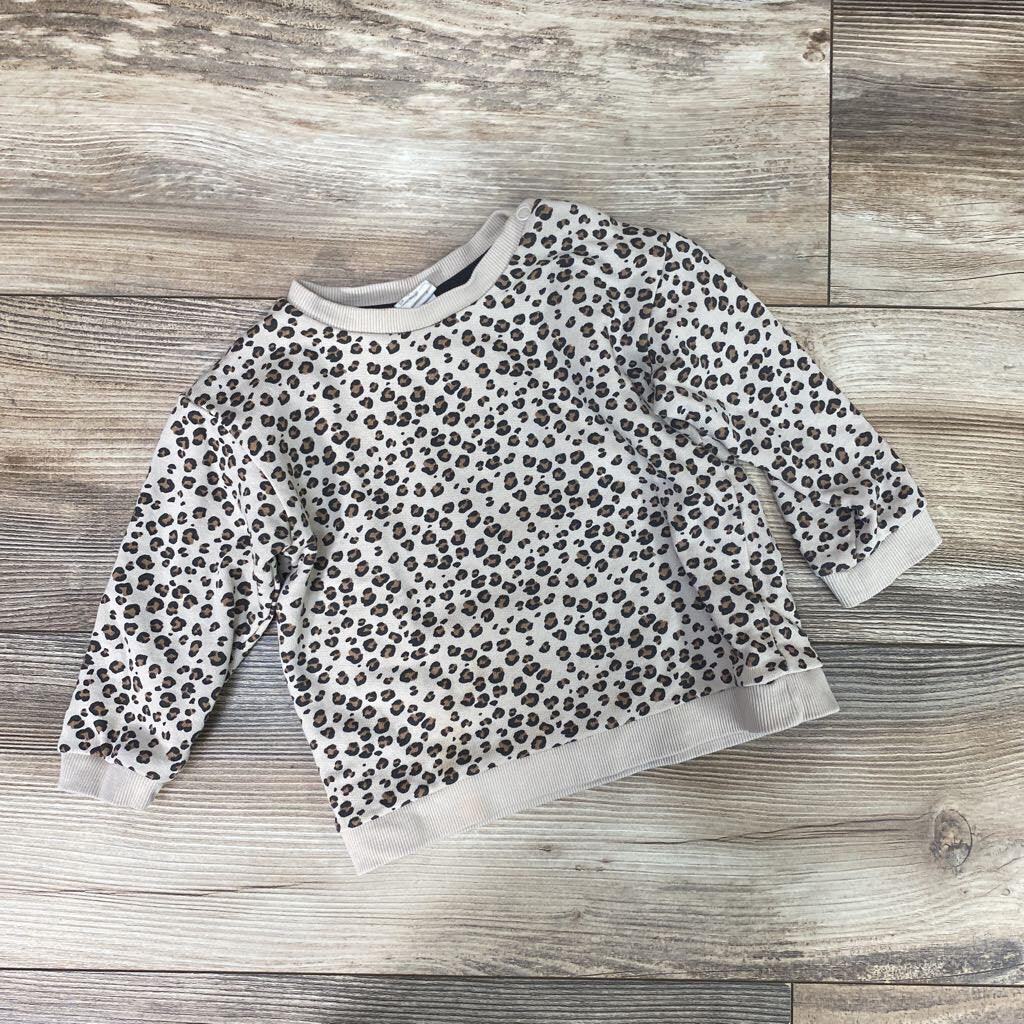 H&M Leopard Print Sweatshirt sz 6m - Me 'n Mommy To Be