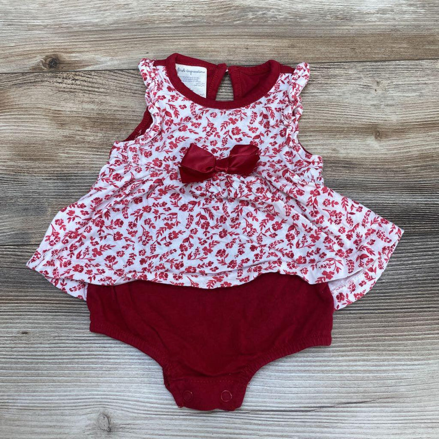 First Impressions Floral Bodysuit Dress sz 0-3m - Me 'n Mommy To Be