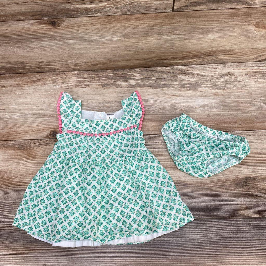 Carter's 2pc Sleeveless Dress & Bloomers sz 3m - Me 'n Mommy To Be
