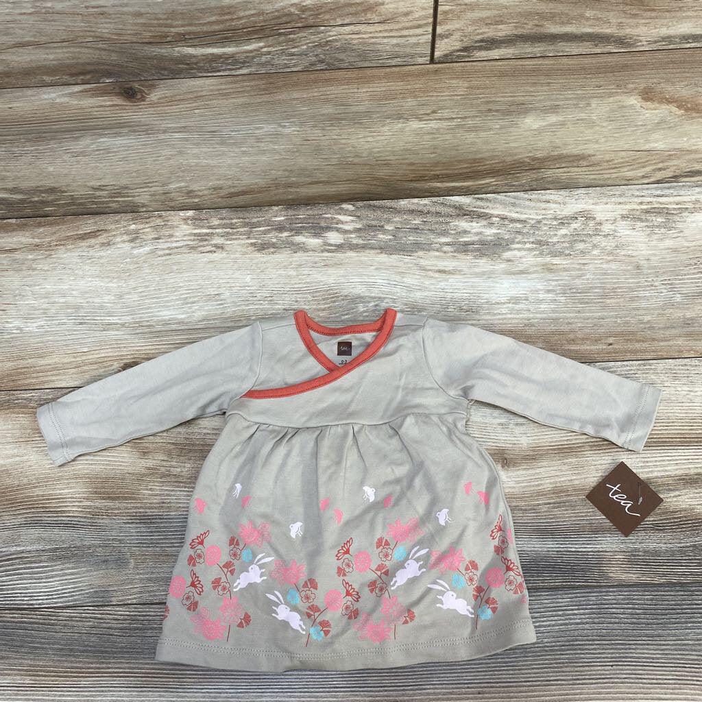 NEW TEA Wrap Neck Baby Dress sz 0-3m - Me 'n Mommy To Be