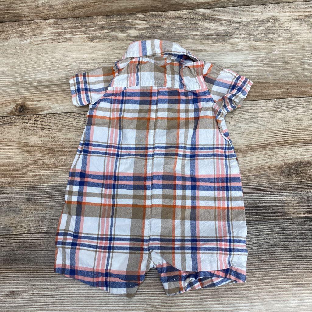 Carter's Plaid Shortie Romper sz 3m - Me 'n Mommy To Be