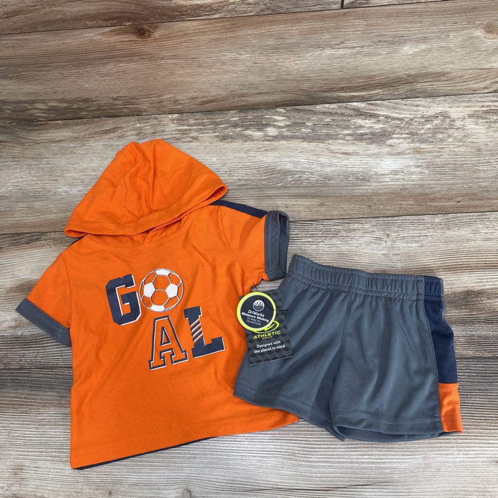NEW Athletic Works 2pc Active Shirt & Shorts Set sz 3-6m - Me 'n Mommy To Be