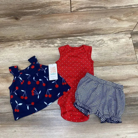 NEW Just One You 3pc Cherries Bodysuit Set sz 3m - Me 'n Mommy To Be