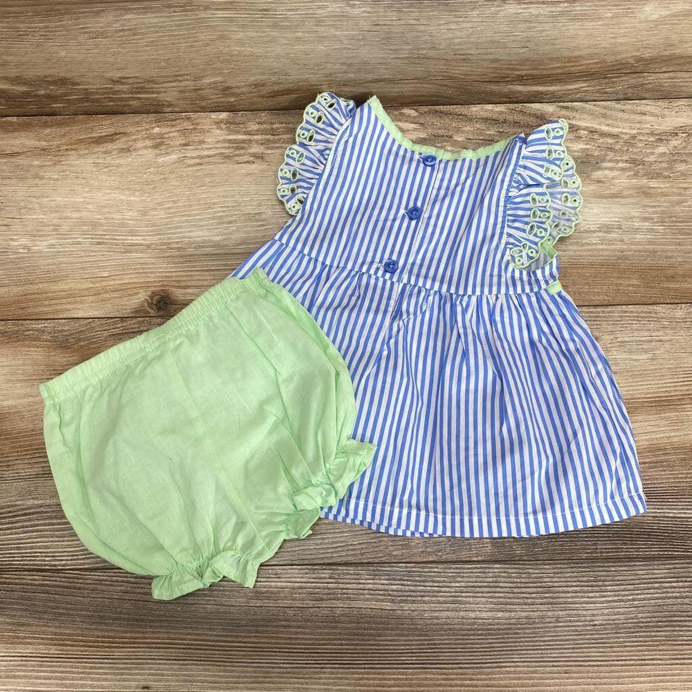 NEW Penny M 2pc Striped Dress & Bloomers sz 3-6m - Me 'n Mommy To Be