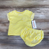 NEW Cat & Jack 2pc Striped Terry Shirt & Shorts sz 3-6m - Me 'n Mommy To Be