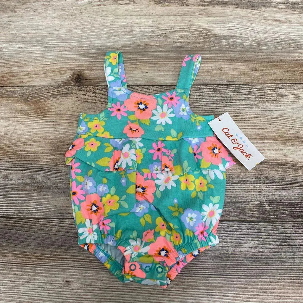 NEW Cat & Jack Floral Sunsuit sz NB - Me 'n Mommy To Be