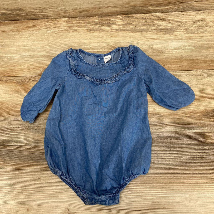 Old Navy Chambray Romper sz 6-12m - Me 'n Mommy To Be