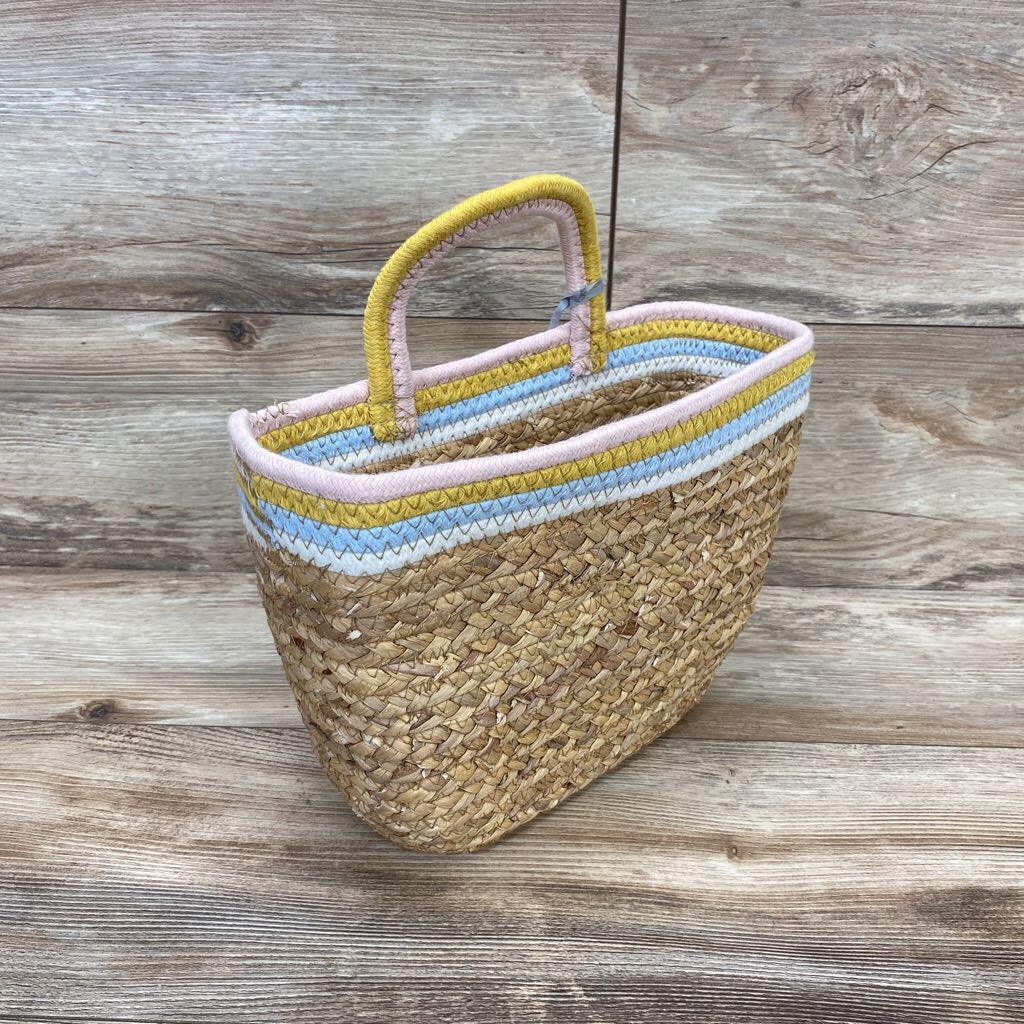 NEW Cloud Island Wall Hanging Woven Basket With Coiled Rope Handle - Me 'n Mommy To Be