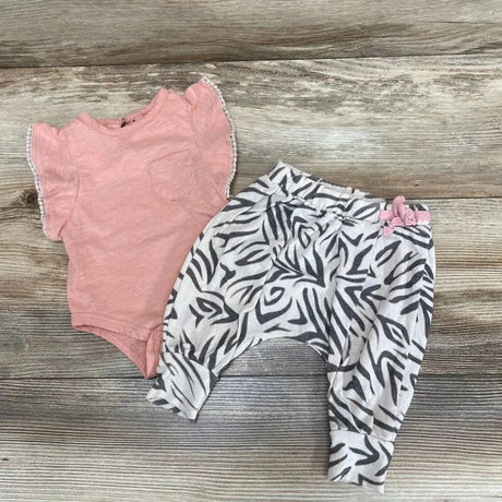 Jessica Simpson 2Pc Bodysuit & Pants Set sz 0-3m - Me 'n Mommy To Be