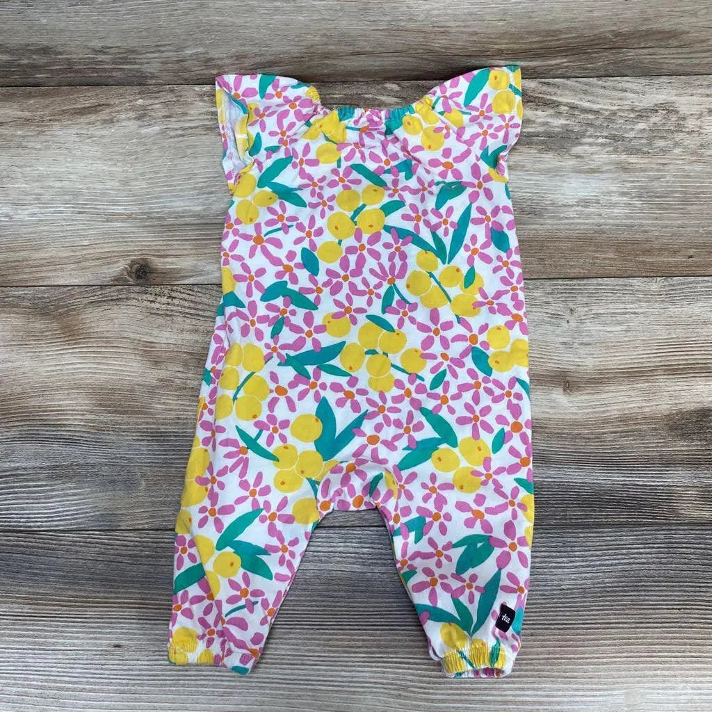 TEA Brand Floral Romper sz 0-3m - Me 'n Mommy To Be