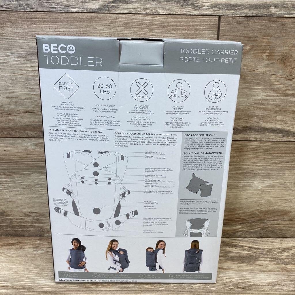 Beco Toddler Carrier in Mesh Dark Grey - Me 'n Mommy To Be