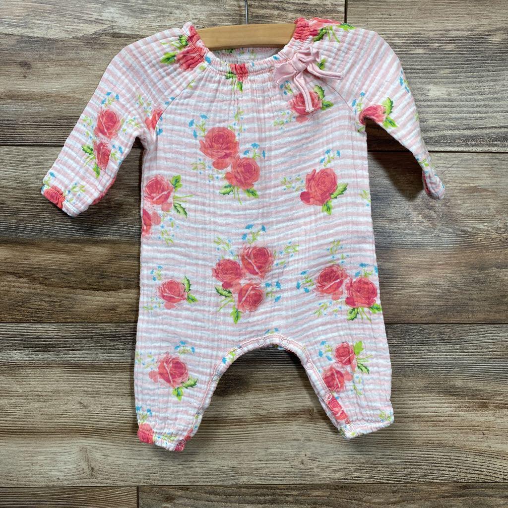 Mudpie Floral Muslin Coverall sz 0-3m - Me 'n Mommy To Be