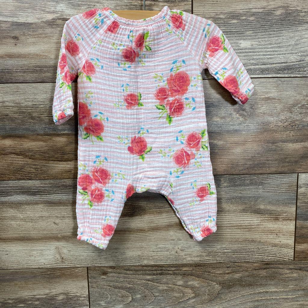 Mudpie Floral Muslin Coverall sz 0-3m - Me 'n Mommy To Be