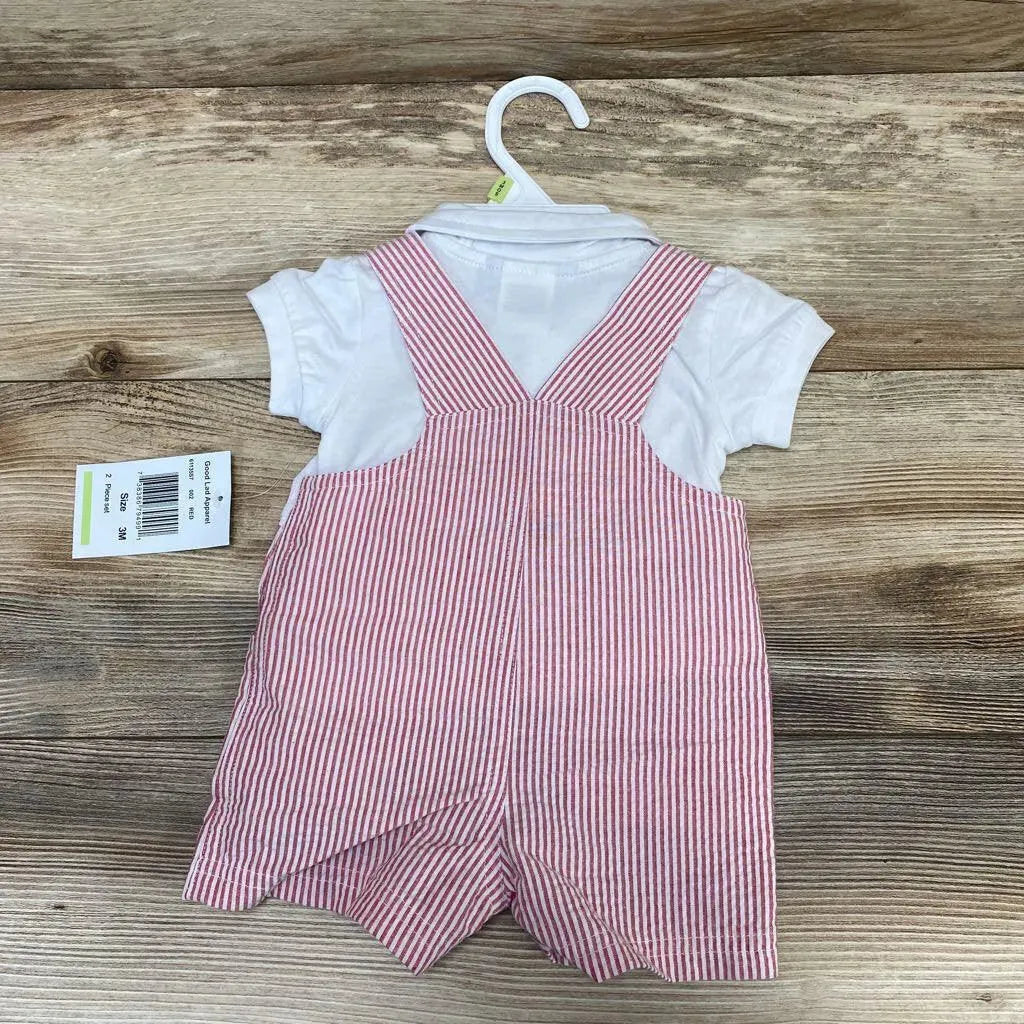 NEW Goodlad 2pc Shirt & Shortalls sz 3m - Me 'n Mommy To Be