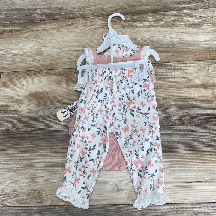 Daisy Fuentes NEW 3Pc Floral Bodysuit Set sz 6-9m - Me 'n Mommy To Be