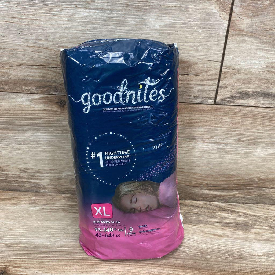 NEW Goodnites NightTime Underwear, XL, 9ct - Me 'n Mommy To Be
