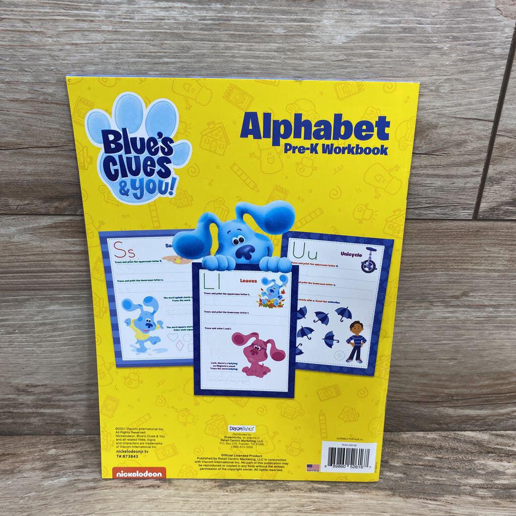 NEW Blue's Clues & You Alphabet Pre-K Workbook - Me 'n Mommy To Be