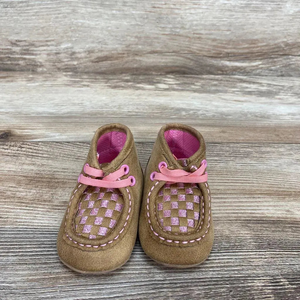 Twister Lauren Bucker Woven Moccasin Booties sz 1c - Me 'n Mommy To Be