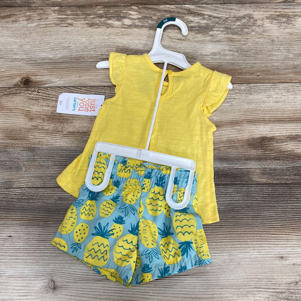 NEW Just One You 2pc Pineapple Top & Shorts sz 3m - Me 'n Mommy To Be
