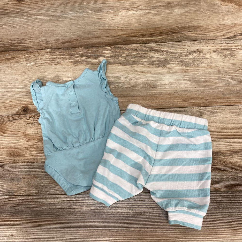 Nordstrom Baby 2pc Bodysuit & Striped Pants sz NB - Me 'n Mommy To Be