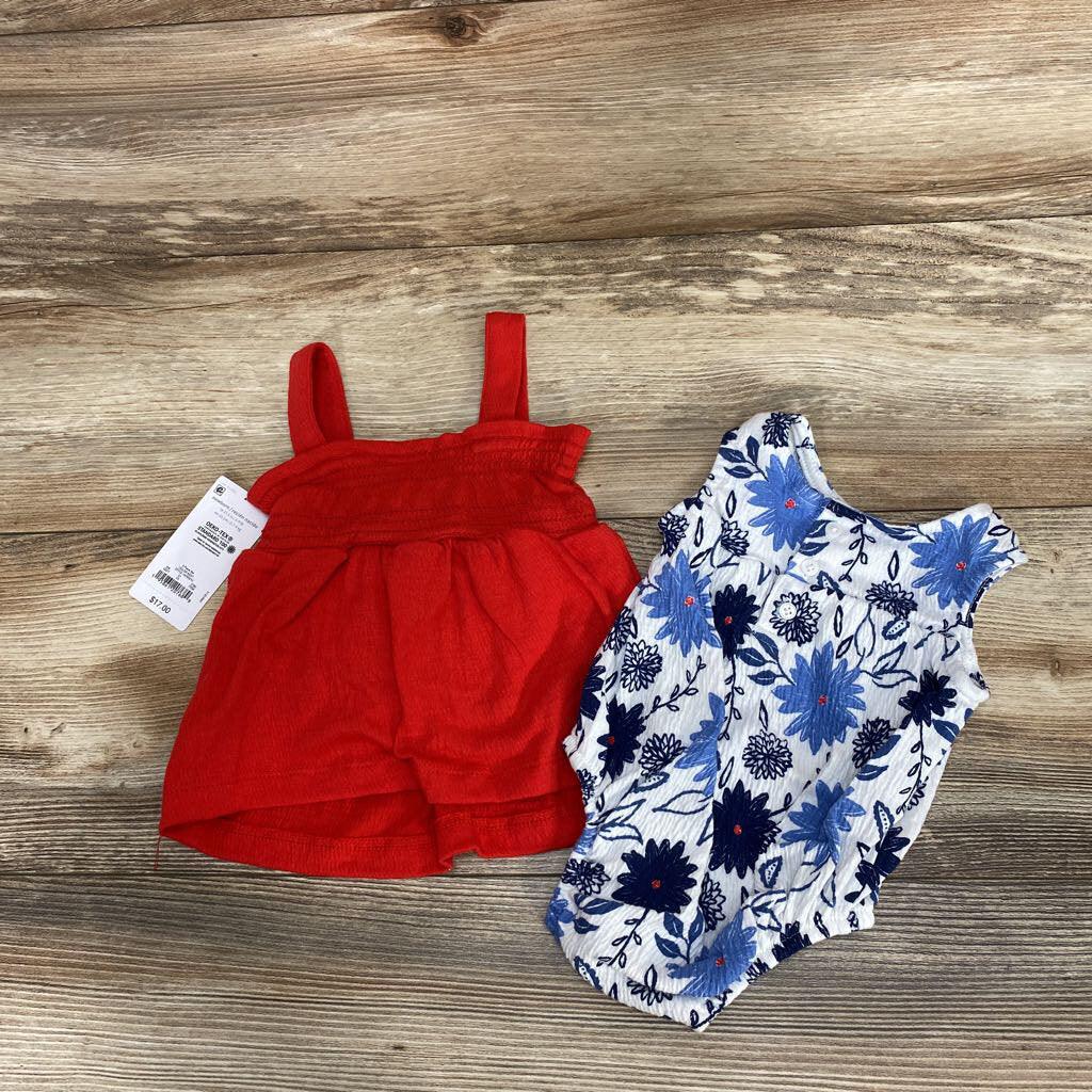 NEW Just One You 3pc Floral Romper Set sz NB - Me 'n Mommy To Be