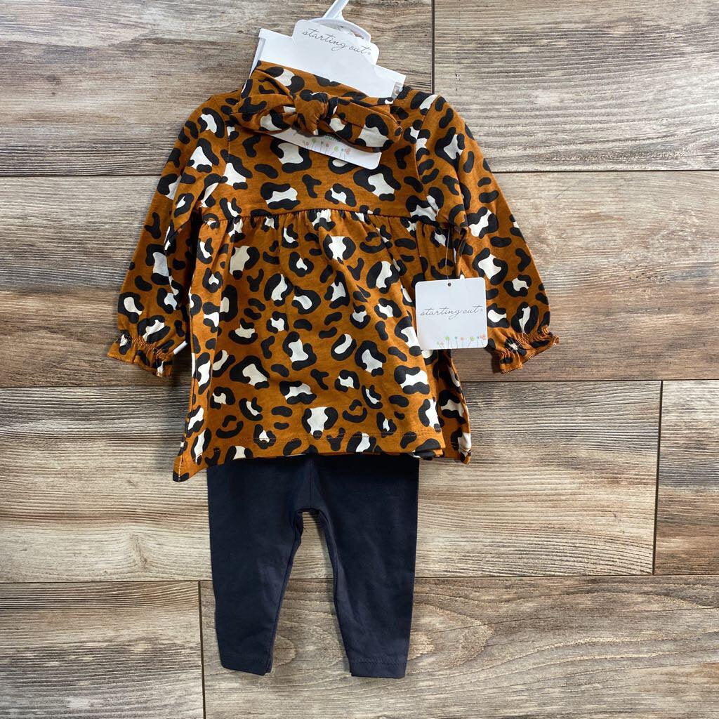 NEW Starting Out 3Pc Leopard Set sz 6m - Me 'n Mommy To Be