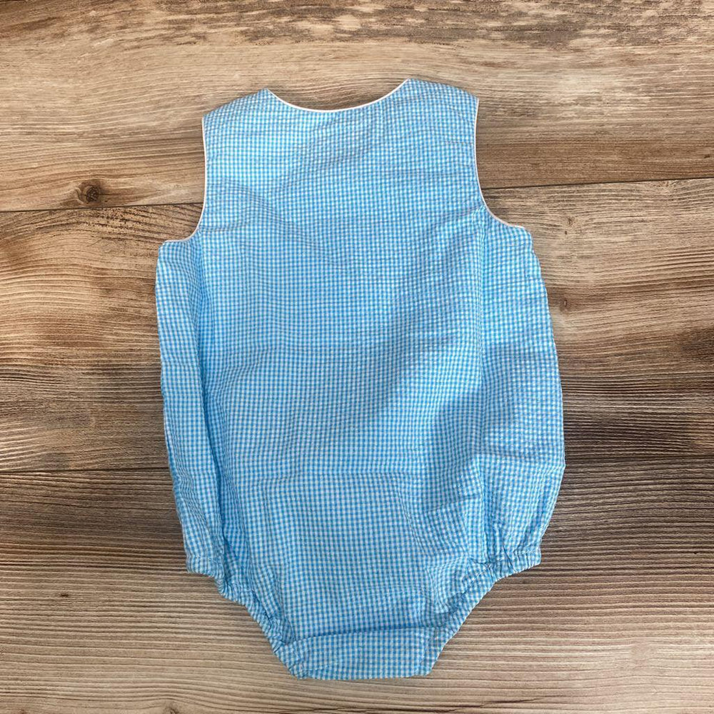 NEW Busy Bees Gingham Romper sz 6m - Me 'n Mommy To Be