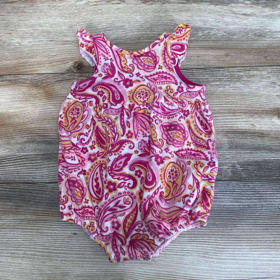 Cat & Jack Paisley Floral Romper sz 3-6m - Me 'n Mommy To Be